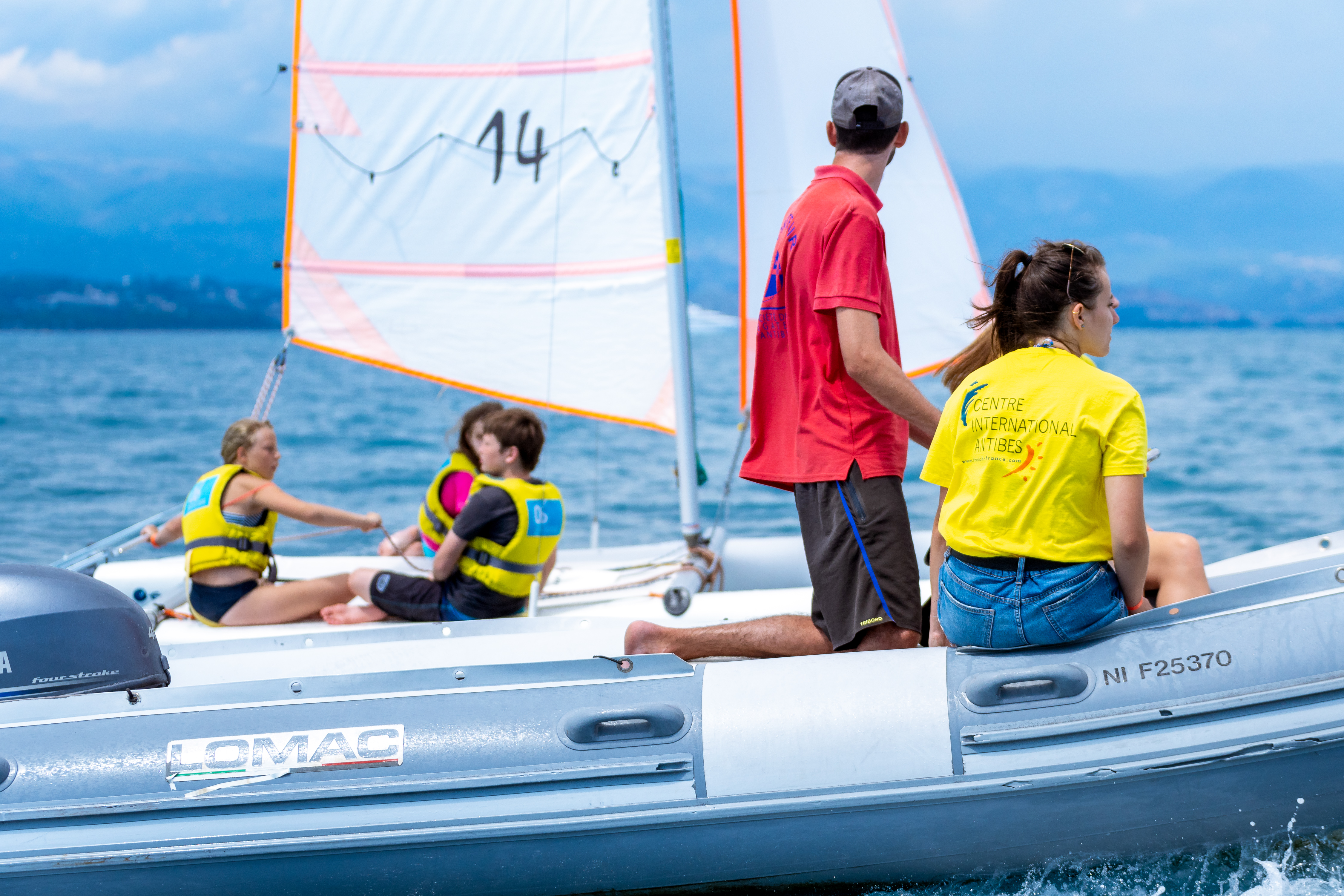 Cours voile groupe debutants